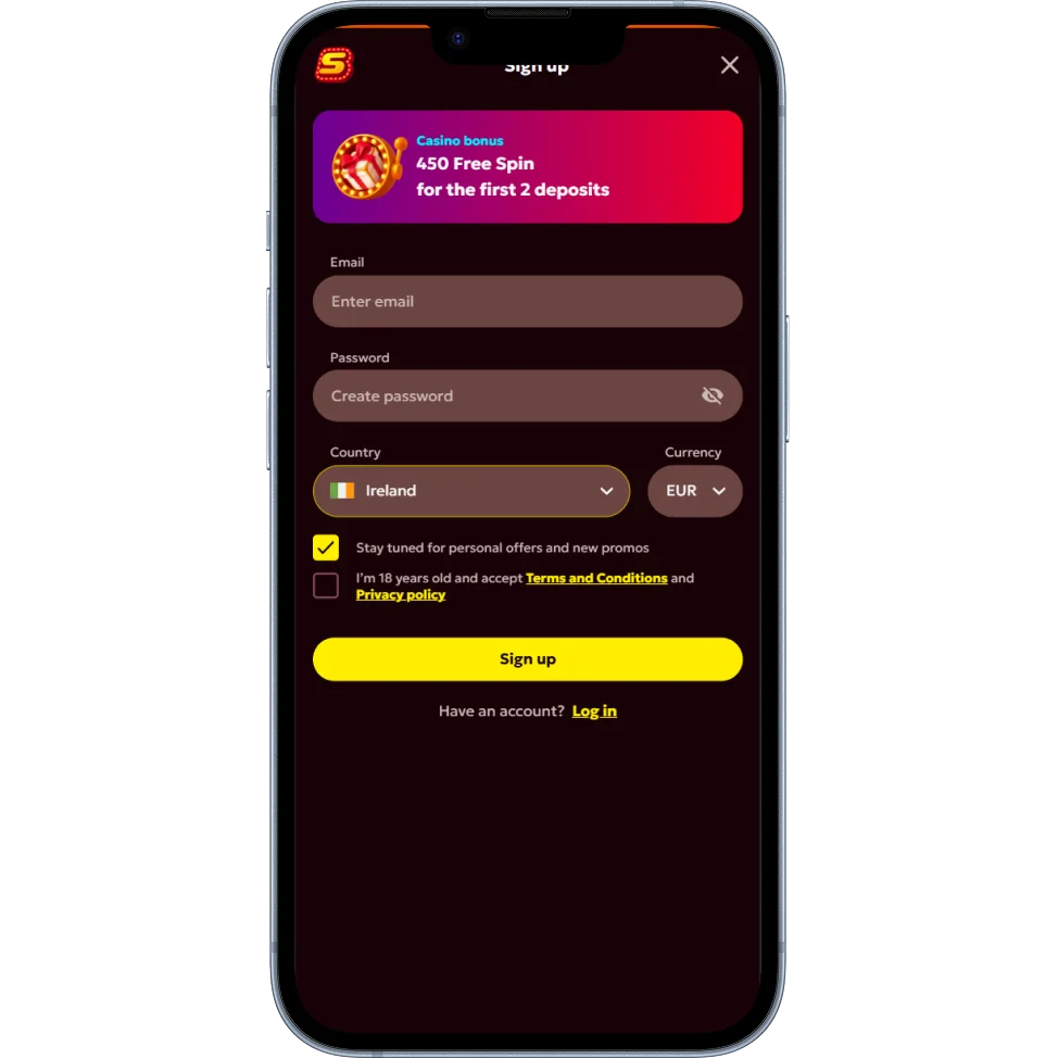 Spinobon Casino Registration and Login
